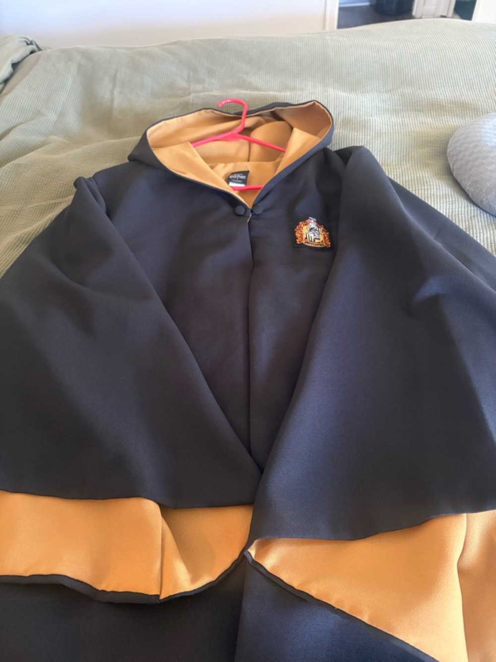 Hogwarts House Cloak Jacket - Black with Gold Lining